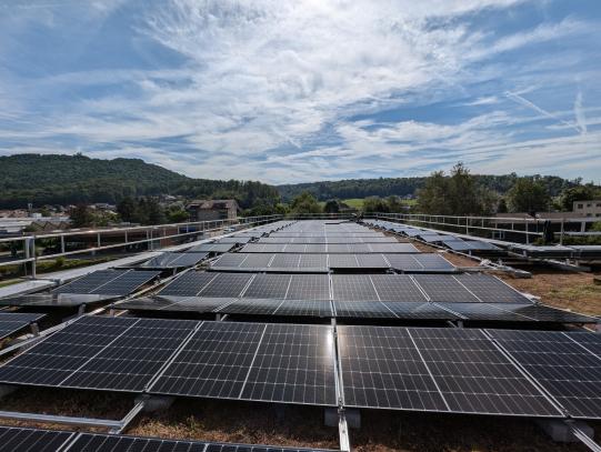 Solaranlage Schulhaus Höhe